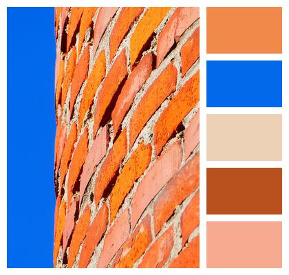 Burned Orange Wall Red Bricks Masonry Brick Wall Red Brick Image